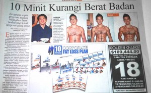 10 minute corporate fat loss plan newspaper feature